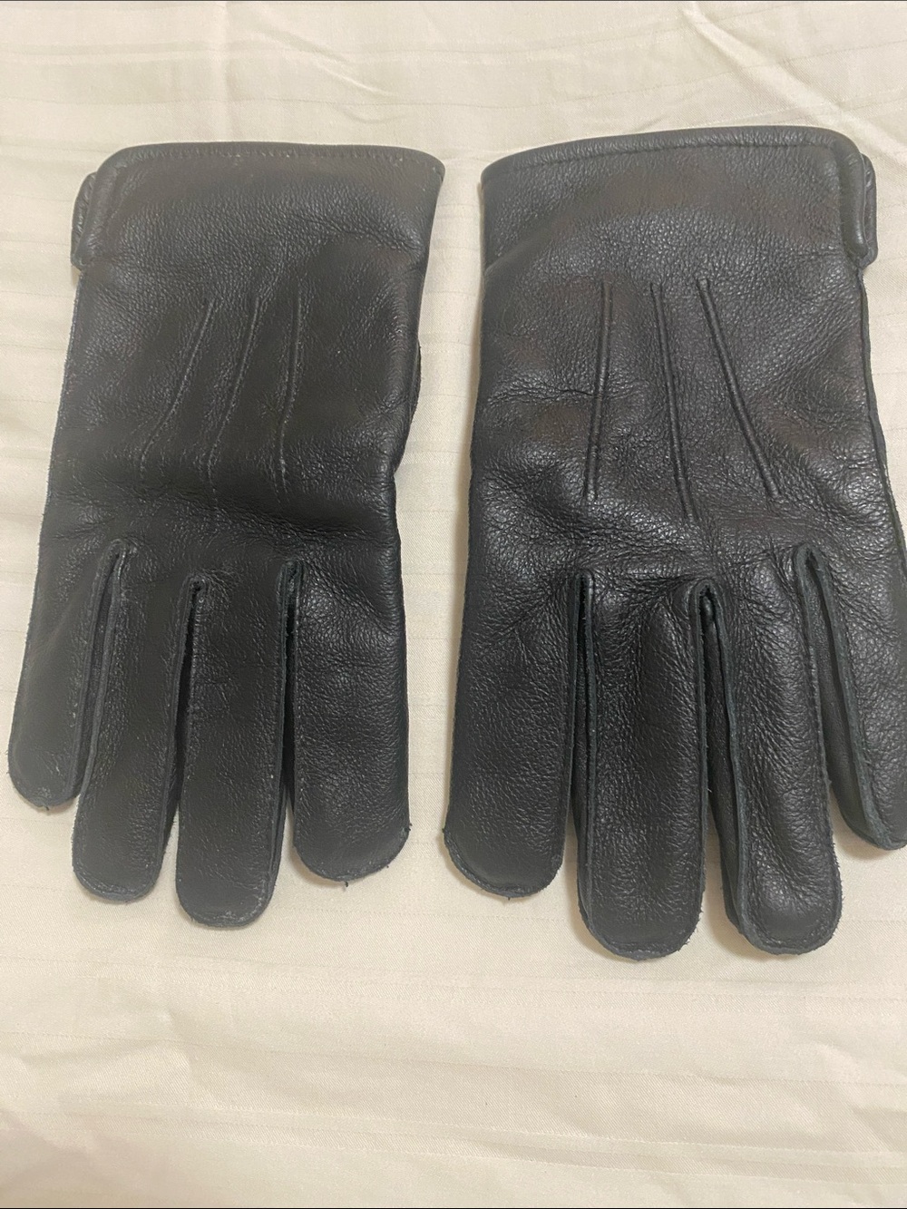 3M Thinsulate Black Leather Men's Gloves